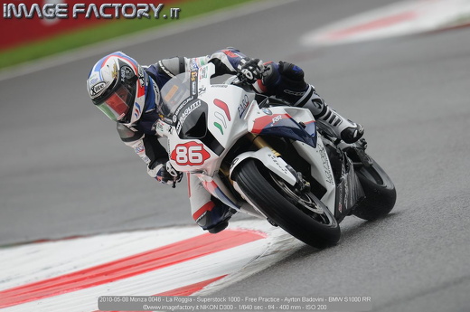 2010-05-08 Monza 0046 - La Roggia - Superstock 1000 - Free Practice - Ayrton Badovini - BMW S1000 RR